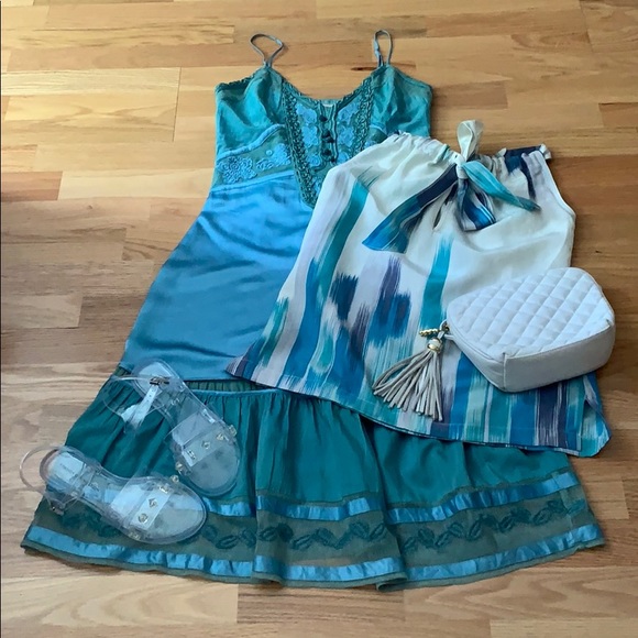 Calvin Klein Silk/linen halter top - Picture 7 of 8